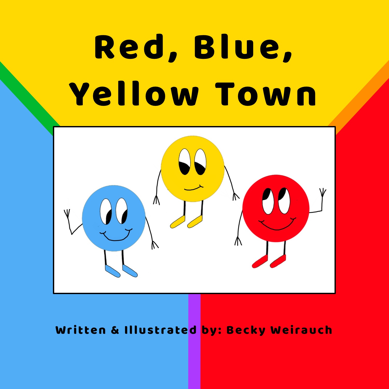 Red, Blue, Yellow Town Book Cover